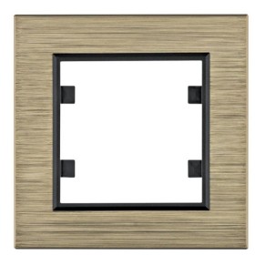 Одномісна рамка Hager WL9014 Lumina-Passion 1Х (бронзовий алюміній)
