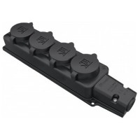 Четверная колодка Bemis BK1-1402-3614 1х16А каучуковая IP54 (6.1.92742)