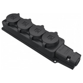 Четверна колодка Bemis BK1-1402-3614 1х16А каучукова IP54 (6.1.92742)