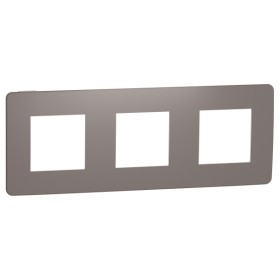 Трехпостовая рамка Schneider Electric NU280616 (шоколад/белый)