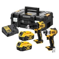 Набір з двох акумуляторних безщіткових елекроінструментів DeWALT DCK2062M2T XR Li-lon 18В 2х4Аг