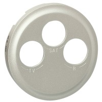 Накладка TV-FM-SAT розетки Legrand Celiane (068585) (титан)