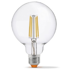Диммована філаментна лампа Videx Filament G95FD E27 7Вт 4100K (VL-G95FD-07274)