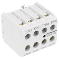 Додатковий фронтальний контакт Schrack LZZMH022 2НО+2НЗ для Cubico Mini