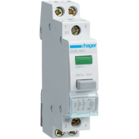 Зеленая кнопка с LED индикатором SVN441 2НЗ