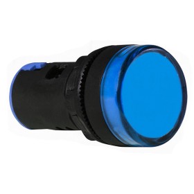 Сигнальна арматура Аско-Укрем AD22-22DS 12В AC/DC синя (A0140030164)