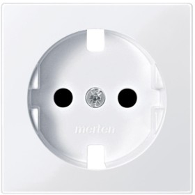 Центральная плата розетки SCHUKO белая Merten, Schneider Electric