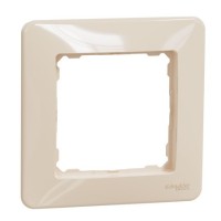 Рамка 1-постовая Schneider Electric Sedna Design бежевая SDD312801