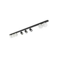 Светильник поворотный, спот TK Lighting 10004 Vox GU10+G9 8x10+6W IP20 Черный