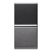 Одноклавишный перекрестный выключатель ABB Zenit N2110 AN 1М (антрацит)