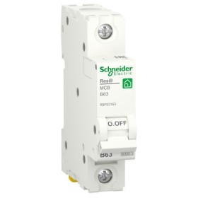 Автоматический выключатель Schneider Electric R9F02163 RESI9 6кА 1P 63A В