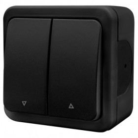 Прохідний вимикач 2-кл NE-AD MULTIMA 92-53-52 чорний