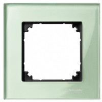 Рамка одинарная M-ELEGANCE glass зеленый Merten, MTN404104
