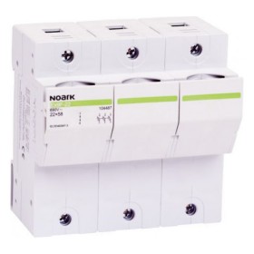 Держатель-разъединитель предохранителей NOARK Ex9F-22 3P 100A 22x58мм (104487)
