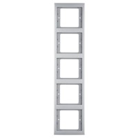 Пятиместная вертикальная рамка Berker K.5 13537004 (нержавеющая сталь)
