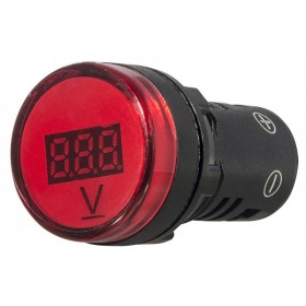 Червоний постовий вольтметр Аско-Укрем AD22-22 DVM DC 5-30В