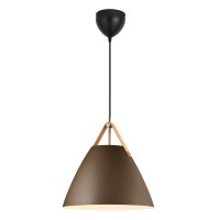 Підвісний світильник, люстра Nordlux 84343009 Strap E27 1x40W IP20 коричневий