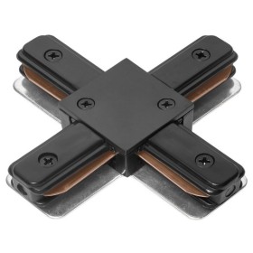 X-образный коннектор для однофазного шинопровода Delux 2XC черный (90015818)