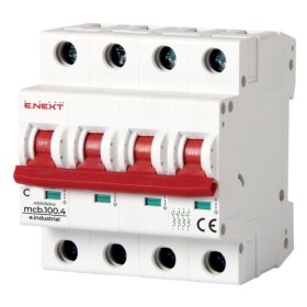 Модульный автоматический выключатель E.Next e.industrial.mcb.150.4.C80 4р 80А C (i0630042)