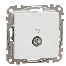 Кінцева TV-розетка 4 дБ Schneider Electric Sedna Design & Elements біла SDD111471