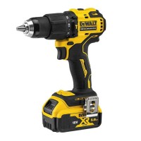 Ударний дриль-шурупокрут безщітковий DeWALT DCD709P2T XR Li-Ion 18В 5Аг 65Нм 450-1650 об/хв патрон 13мм