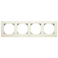 Четырехпостовая рамка ABB Sky 8574 BL (белая)