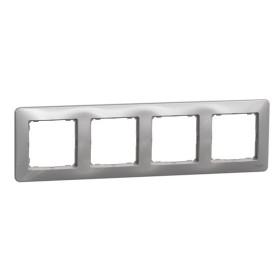 Рамка 4-местная Schneider Electric Sedna Design алюминий SDD313804