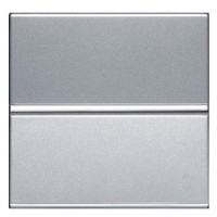 Одноклавішний перехресний вимикач ABB Zenit N2210 PL 2М (срібло)