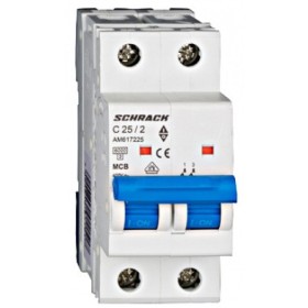 Електричний автомат 25А 2P 6кА, Schrack Technik