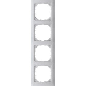 Четырехместная рамка Schneider Electric M-PURE MTN4040-3660 алюминий