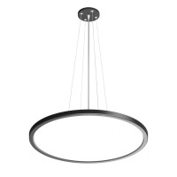 Підвісний світильник, люстра світлодіодна Italux PND-72843-480R-36W-BL Manito LED 1x36W 2800K/4000K/6000K 4300Lm IP40 чорний