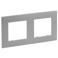 Рамка 2-постовая Legrand Niloe Step алюминий (863392)