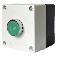 Одномісний пост керування Promfactor FP4-BOX1W3 з металевою кнопкою "START"