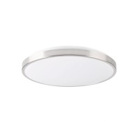 Потолочный светильник Goldlux 3314895 Kern Led 1x24W 4000K 2500Lm IP20 никелевый