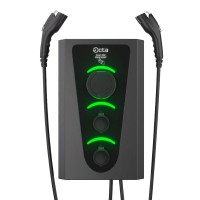 Коммерческая зарядная станция для электромобилей Octa Energy SW336-С22-C1-C2 Smart Wall на 36кВт с 3 портами (Type 2 Type 1 Type 2)