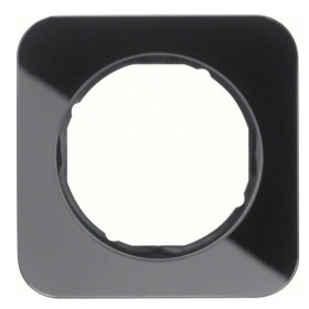 Одноместная рамка Berker R.1 10112116 (стекло/черная)