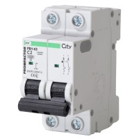 Автоматический выключатель Promfactor CITY FB1-63 2P C 2A 6кА (FB1CI2002)