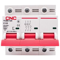 Автоматичний вимикач CNC YCB9-125 3Р 125А 10kA C