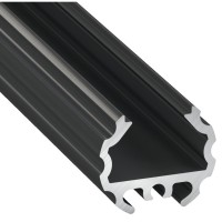 Профіль для світлодіодної стрічки Lumines MICO чорний