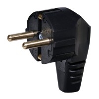 Вилка угловая ETI PKB-90 2Р+РЕ каучук IP20 черная (4481000)