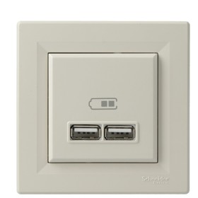 USB розетка Schneider Electric Asfora EPH2700223 (кремова)