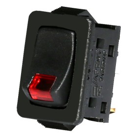 Красный выключатель c индикатором тлеющего разряда ETI 002470108 USS-07 10A