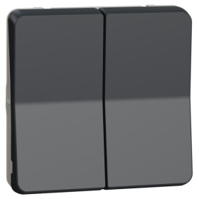 Двоклавішний кнопковий вимикач Schneider Electric MUR35326 IP55 (чорний)
