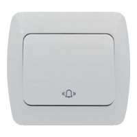 Выключатель ELBI ZIRVE Fixline белый кнопка ( 501-010201-207 )