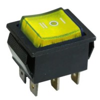 Перекидной переключатель TNSy KCD2-203 Y/B желтый (TNSy5500789)