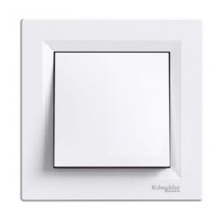 Вимикач 1-клавішний двополюсний білий Asfora, EPH0200121