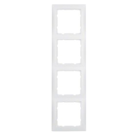Рамка 4-местная полярная белизна матовая Berker S.1