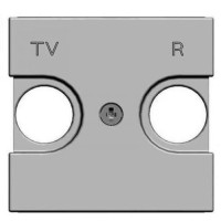 TV+R накладка ABB Zenit N2250.8 PL 2М (серебро)