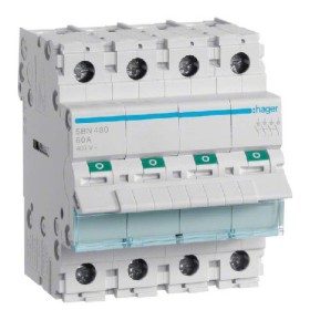 Выключатель нагрузки Hager SBN480 4P 80А/400В 4м