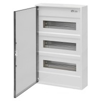 Трехрядный наружный электрощиток ETI 001100245 ACT 36 PO 36+6 с белой дверцей